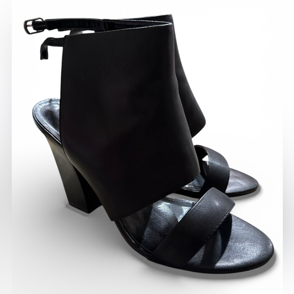 Steven By Steve Madden Elegant Black Block Heel Sandals Size8 8